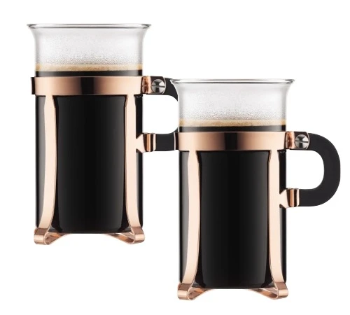 2 Tasses Cuivre Rosée - 30 Cl - Bodum Chambord 1 2 Tasses Cuivre Rosée - 30 Cl - Bodum Chambord