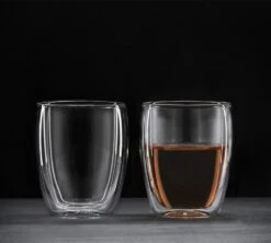 2 Verres Double Paroi 35 Cl Duplex - LES ARTISTES A PARIS -Café De Qualité 35cl doublepar