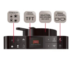 Melitta Caffeo Varianza CSP Inox F580-100 Garantie 3 Ans -Café De Qualité 3 melitta caffeo varianza f580 100