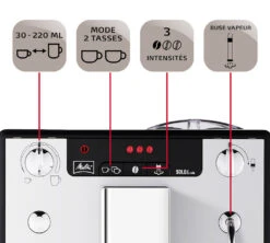 Melitta Caffeo Solo & Milk Argent E 953-102 MaxiPack -Café De Qualité 4 melitta caffeo solo e953 102