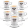 6 Tasses Et Sous Tasses à Café En Porcelaine - 6 Cl - PELLINI TOP