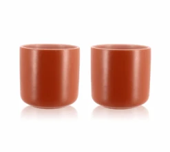 Mugs Isothermes OGO Living En Grès Paprika 20cl X2
