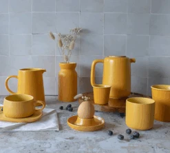 Mugs Isothermes OGO Living En Grès Jaune 20cl X2 -Café De Qualité 7912132 3 1