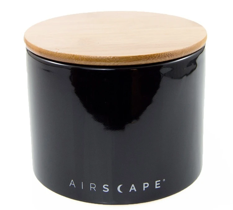Boîte Conservatrice Céramique Noir Avec Vide D'air 250g - Airscape 1 Boîte Conservatrice Céramique Noir Avec Vide D'air 250g - Airscape