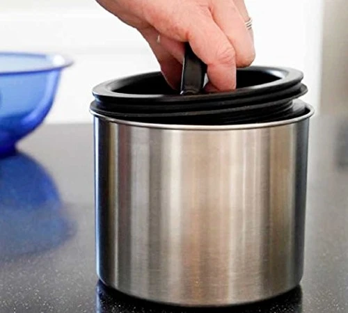 Boîte Conservatrice Inox Argent Avec Vide D'air 250g - Airscape 5 Boîte Conservatrice Inox Argent Avec Vide D'air 250g - Airscape – Image 5