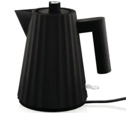 Bouilloire électrique 1L Plissé Noir MDL06/1 B - ALESSI