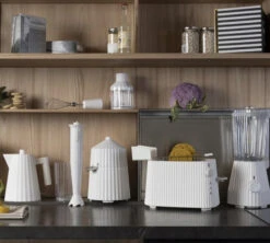 Set Petit Déjeuner Gamme Plissé Blanc ALESSI -Café De Qualité alessi presse agrume plisseb4 3