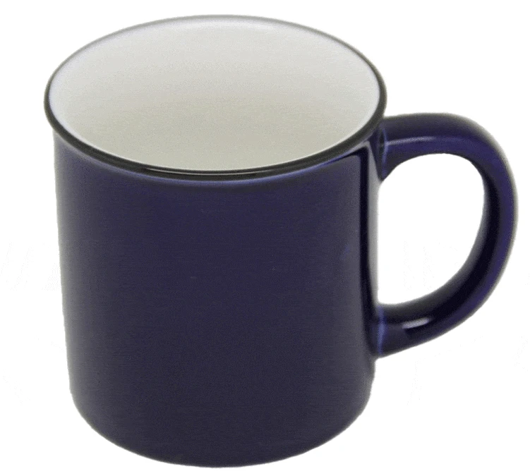 Mug Rétro Bleu Nuit - 250 Ml - AOC 1 Mug Rétro Bleu Nuit - 250 Ml - AOC