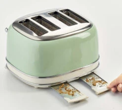 Grille Pain - Vintage 156 4 Fentes Vert- 00C015604AR0 - ARIETE -Café De Qualité ariete 4 vintage vert4