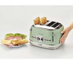 Grille Pain - Vintage 156 4 Fentes Vert- 00C015604AR0 - ARIETE -Café De Qualité ariete grille pain 4 vert2