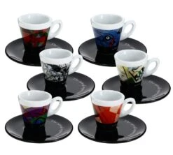 Tasses - ZICAFFE - Tasses Et Sous-tasses The Art Of Espresso 7 Cl -Café De Qualité art tassespar6