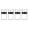 4 Bocaux Noirs - Conservation PC PRESSO - 25 Cl -BODUM