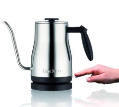 Bouilloire Bodum Bistro 1L Inox Brillant Col De Cygne -Café De Qualité bodumlongbec3