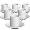 6 Tasses Et Sous-tasses Espresso Bond 8 Cl Blanc - Loveramics