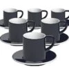 6 Tasses Et Sous-tasses Espresso Bond 8 Cl Denim - Loveramics