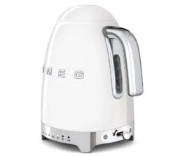 Bouilloire SMEG KLF04WHEU Blanc - Température Réglable + Offre Cadeau -Café De Qualité bouilblc bouton