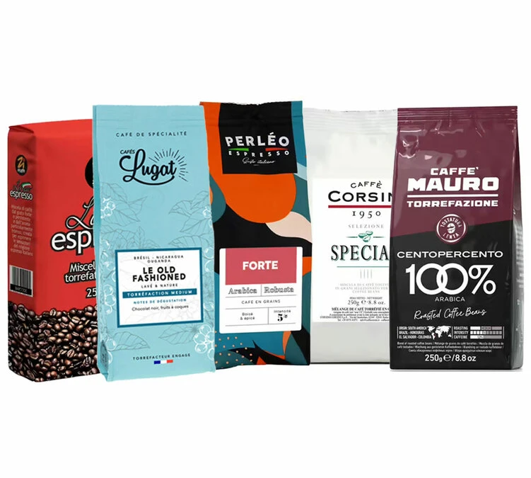 Pack Café Corsé (Exclusivité MaxiCoffee) : 5 Cafés En Grain X 250g 1 Pack Café Corsé (Exclusivité MaxiCoffee) : 5 Cafés En Grain X 250g