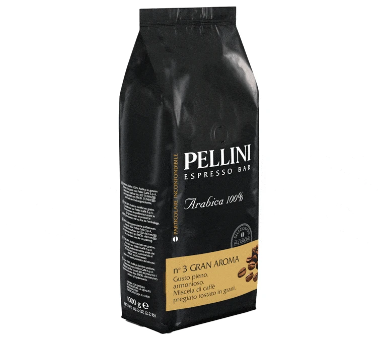1kg Café En Grain Gran Aroma N°3 - PELLINI 3 1kg Café En Grain Gran Aroma N°3 - PELLINI – Image 3