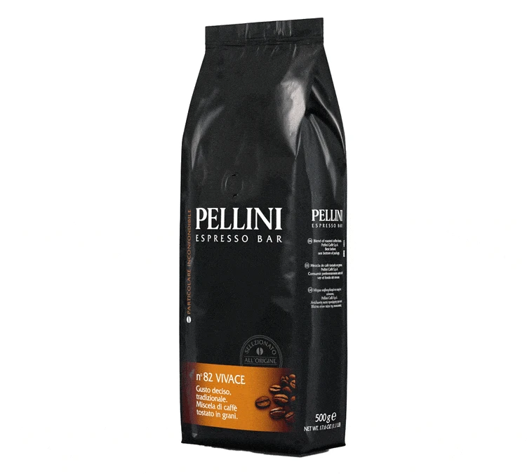 Café En Grain Espresso Bar Vivace N°82 - 500 Gr - PELLINI 2 Café En Grain Espresso Bar Vivace N°82 - 500 Gr - PELLINI – Image 2