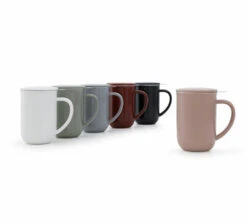 Mug Minima Stone Rose 50 Cl Avec Infuseur Inox - VIVA SCANDINAVIA -Café De Qualité collection minima