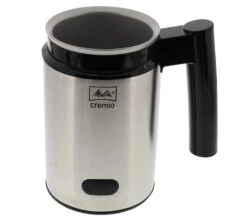 Mousseur à Lait Cremio II 1014-03 Acier Brossé - Melitta -Café De Qualité cremiogris