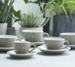 6 Tasses Espresso Egg Et Sous-Tasses Teal Loveramics - 8 Cl -Café De Qualité egg ambiance