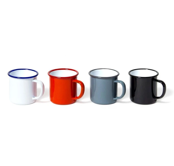 Mug - 35 Cl - Blanc Avec Bordure Bleue FALCON ENAMELWARE 3 Mug - 35 Cl - Blanc Avec Bordure Bleue FALCON ENAMELWARE – Image 3