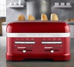 Toaster KitchenAid 5KMT4205ECA Artisan Rouge Pomme D'Amour - 4 Fentes -Café De Qualité gp rouge 4