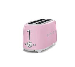 Grille-pain Smeg TSF02PKEU 4 Tranches - Rose -Café De Qualité gp smeg rose