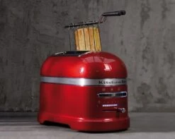 Toaster KitchenAid 5KMT2204EMS Artisan 2 Tranches Gris étain -Café De Qualité grille pain kitchenaid 2 tranches rouge pomme 2 1