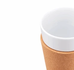 6 Tasses Bistro 30 Cl - Porcelaine Blanche Et Liège - BODUM -Café De Qualité image secondaire 11582 109 3.0 1