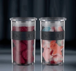 4 Bocaux Noirs - Conservation PC PRESSO - 25 Cl -BODUM -Café De Qualité image secondaire boite 2.0