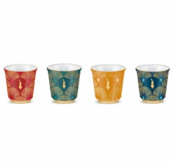 4 Tasses Déco Glamour - 33 Cl - BIALETTI -Café De Qualité image secondaire tasses 1.0