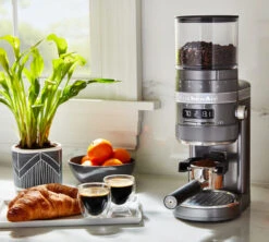 Moulin à Café KITCHENAID Artisan 5KCG8433EMS Gris étain -Café De Qualité kitchenaid moulin gris 5