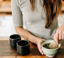 Tasse à Cappuccino - Monty Milk Art Noir Mat 19 Cl - FELLOW -Café De Qualité lifestyle7