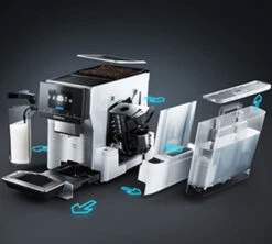 SIEMENS EQ.700 Intégral Noir Inox TQ707R03 Garantie 3 Ans -Café De Qualité machine a cafe siemens eq 700 integral entretien