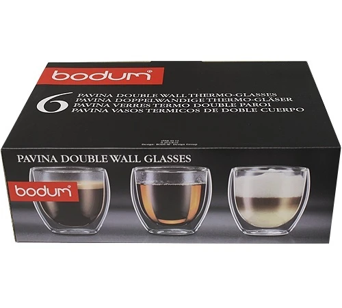 Verres Double Paroi BODUM - Pavina 6x25cl 2 Verres Double Paroi BODUM - Pavina 6x25cl – Image 2