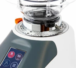 Moulin à Café QUAMAR Nemo-Q/E Blanc Mat Et Gris Bleu -Café De Qualité quamar nemoqe blanc 3