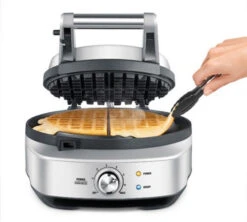Gaufrier - The No-Mess Waffle, Acier Inoxydable - Sage -Café De Qualité sage gaufrier2