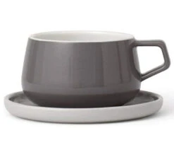 Mug Et Sous Tasse En Porcelaine - Storm - 30 Cl - Viva Scandinavia