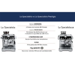 Machine Expresso Avec Broyeur DELONGHI La Specialista 2.0 Prestigio EC 9355.M -Café De Qualité specialista comparatif 1