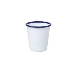 Verres - FALCON - Tasse Blanche Avec Bordure Bleue 12,4 Cl
