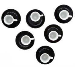 Tasses - ZICAFFE - Tasses Et Sous-tasses The Art Of Espresso 7 Cl -Café De Qualité tasses dessus