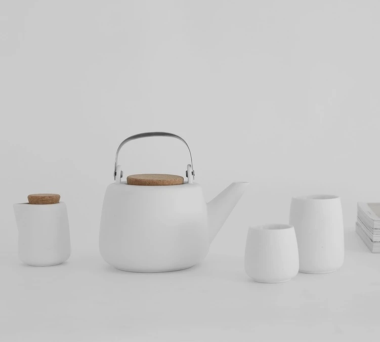 Lot De 2 Tasses Nicola En Porcelaine Blanche 8cl - Viva Scandinavia 2 Lot De 2 Tasses Nicola En Porcelaine Blanche 8cl - Viva Scandinavia – Image 2