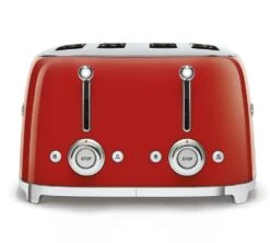 Toaster Smeg TSF03RDEU 4 Tranches Rouge -Café De Qualité toast4tr rg