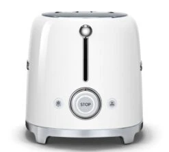 Grille-pain TSF01WHEU 2 Tranches Blanc - SMEG -Café De Qualité toast blc cote