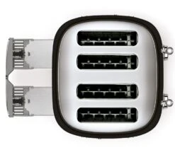 Grille-pain Smeg TSF03BLEU 4 Tranches - Noir -Café De Qualité toaster4tr noir2