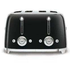 Grille-pain Smeg TSF03BLEU 4 Tranches - Noir -Café De Qualité toaster4tr noir4