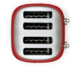 Toaster Smeg TSF03RDEU 4 Tranches Rouge -Café De Qualité toaster4tr rge