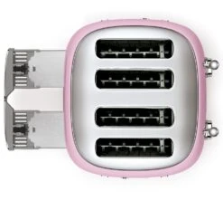 Grille-pain TSF03PKEU 4 Tranches Rose Vernis - SMEG -Café De Qualité toaster4tr rose2